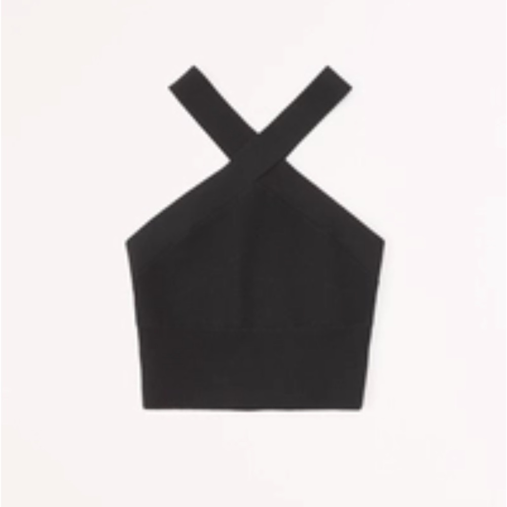 Abercrombie ottoman twist halter tank